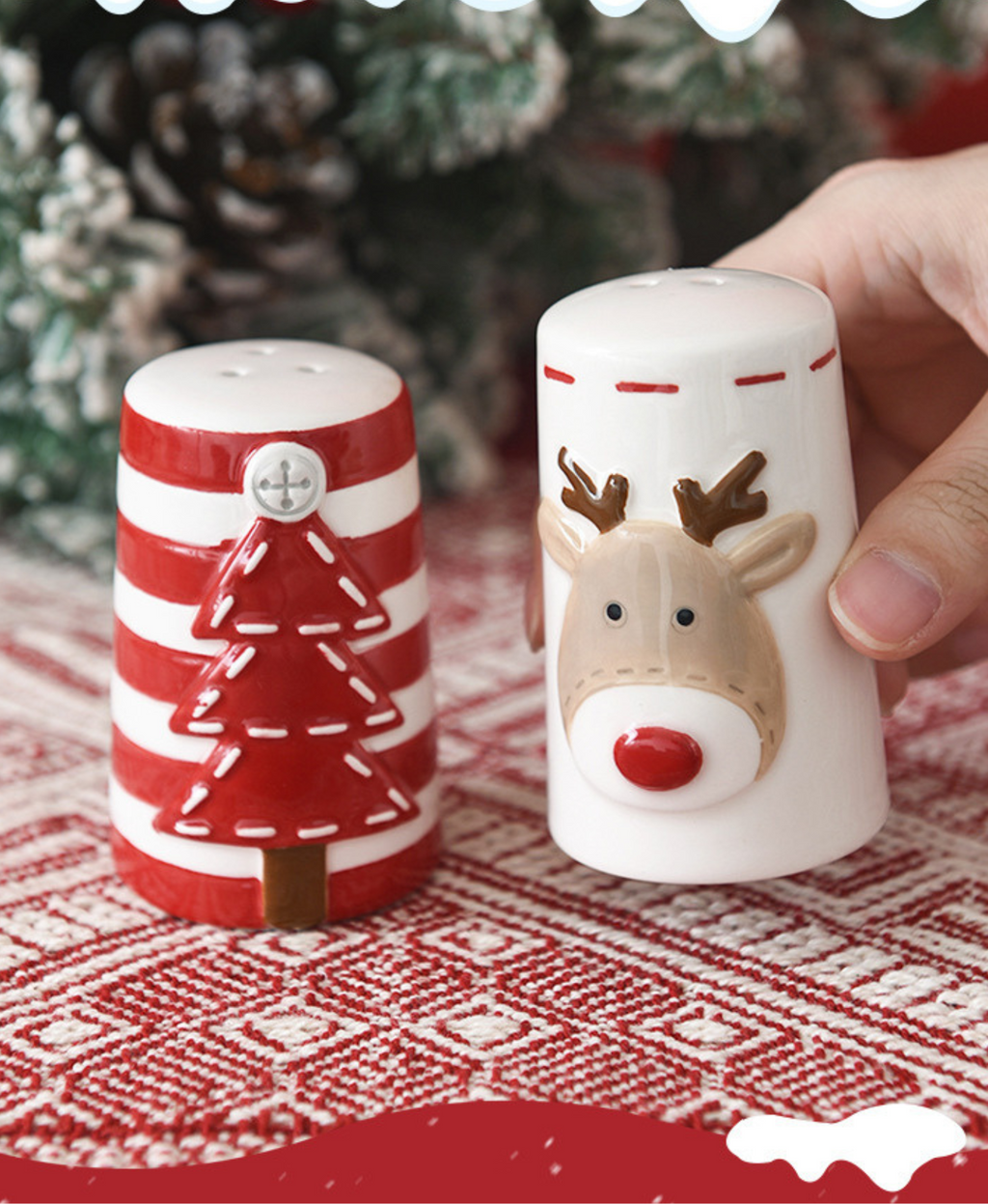 Reindeer Pines Salt & Pepper Set