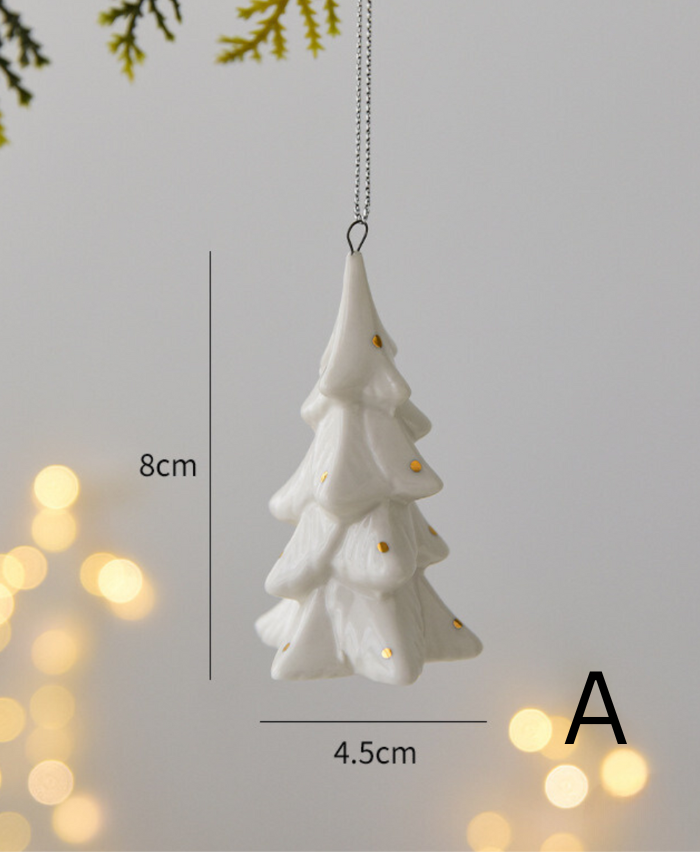 Christmas Spruce Ceramic Ornament