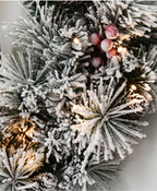 Icy Pine Christmas Wreath