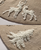 Holiday Elk Knit Tree Skirt Serenity