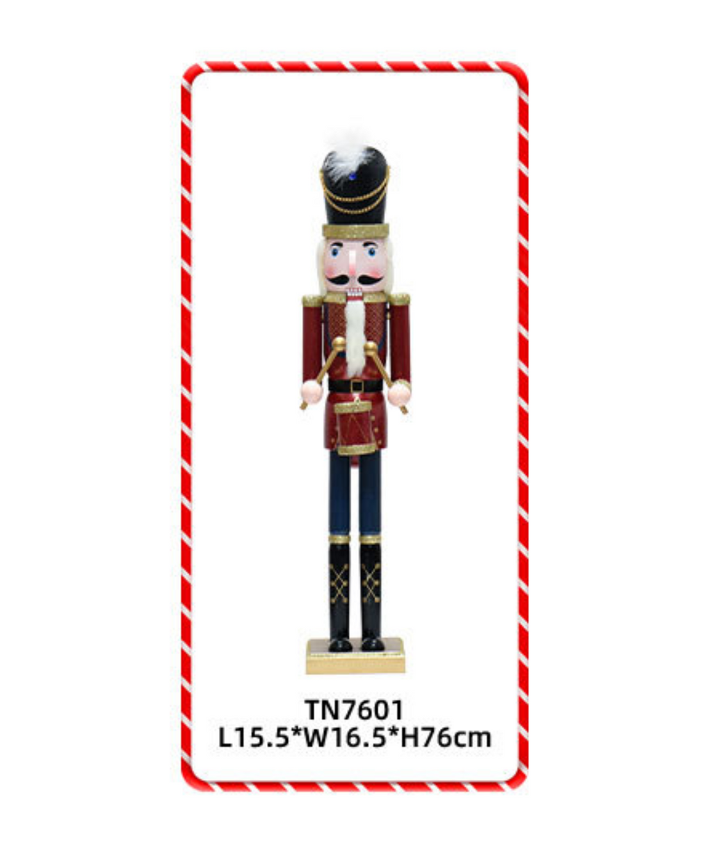 Classic Drummer Nutcracker – 76CM