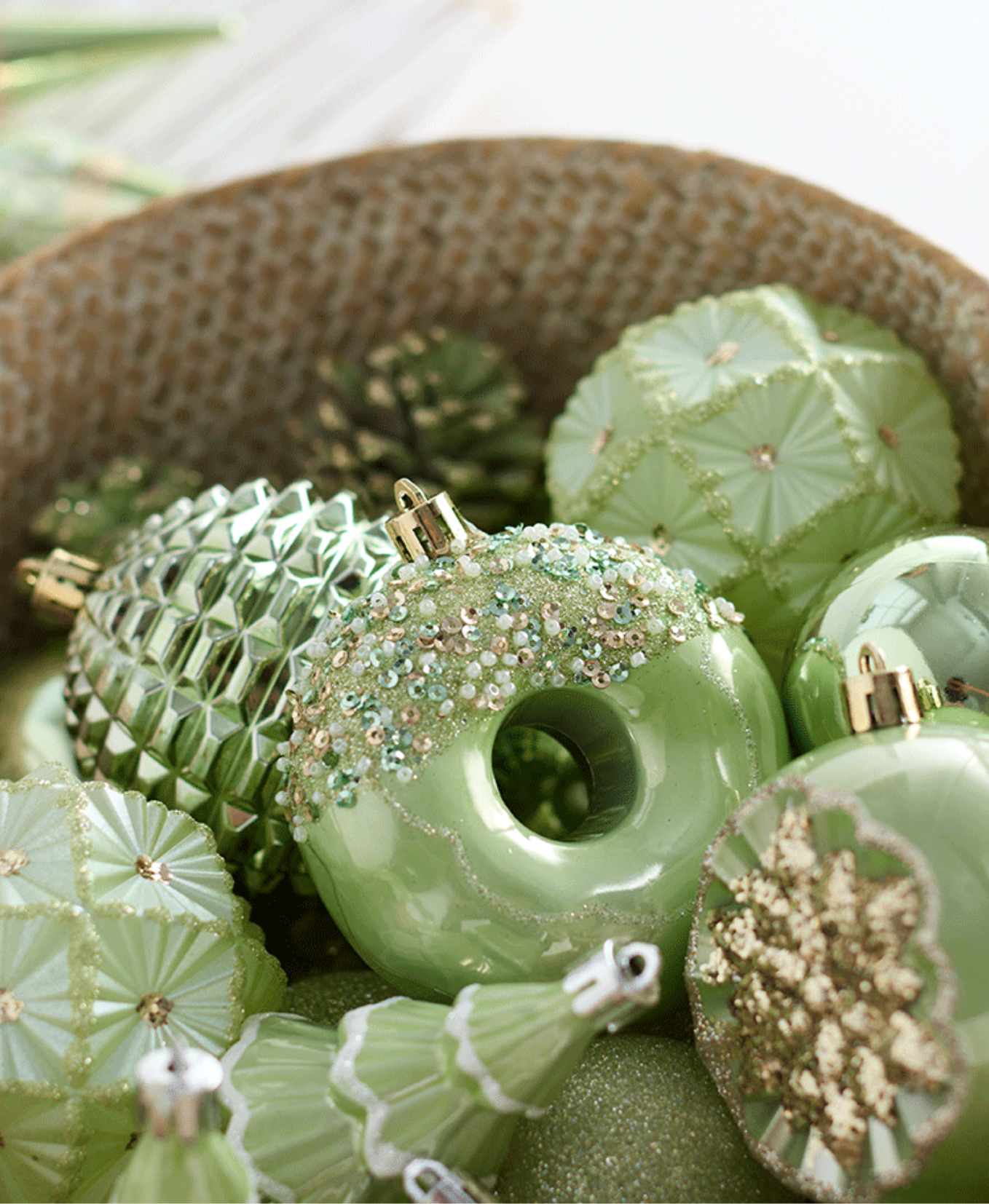 Champagne Mint Charm Set