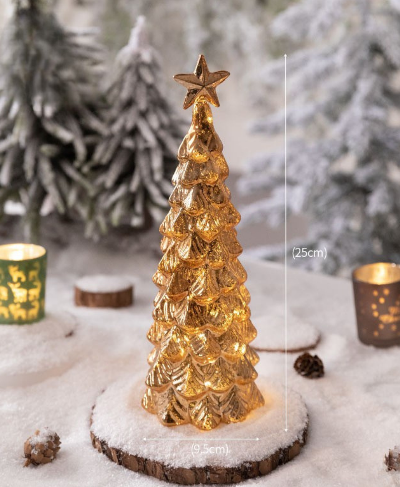 Auric Glass Christmas Tree Decoration