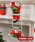 Climbing Ladder Santa Ornament