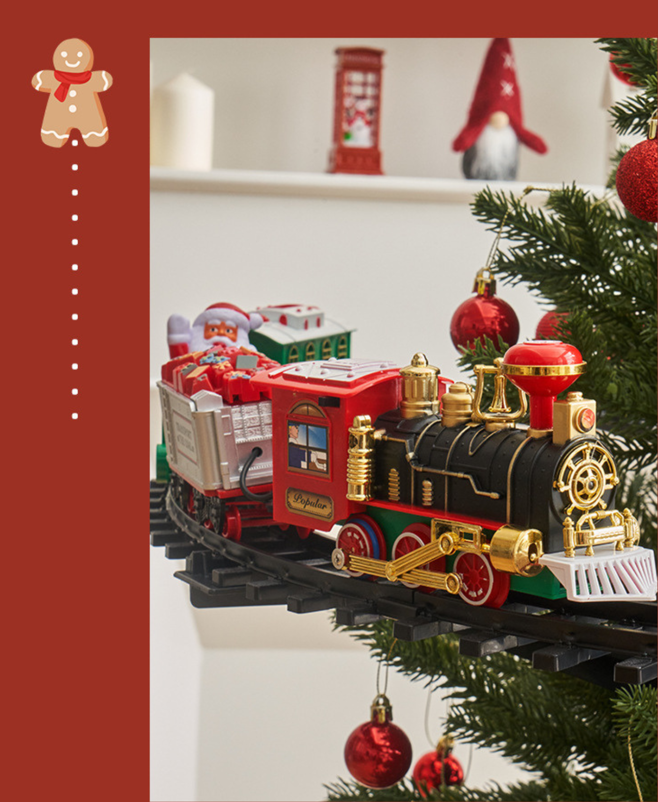 Santa’s Freight Tree Train - Suspended Rail Edition