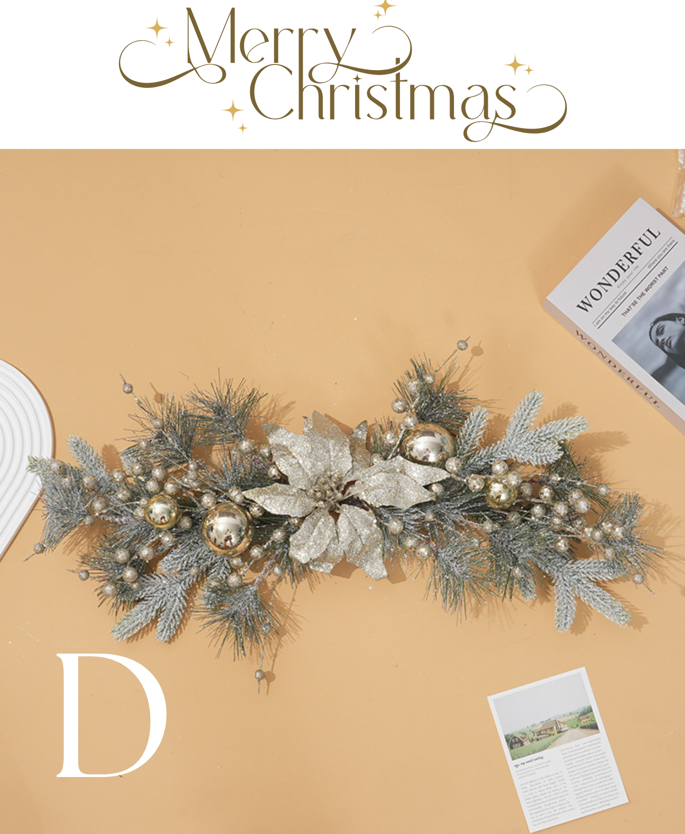 Minted Grace Holiday Wreath