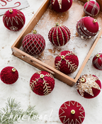 Velvet Ruby Ornament Set