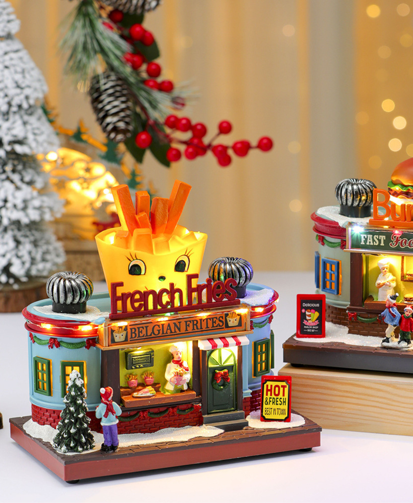 Jolly Fries Musical Christmas Shop