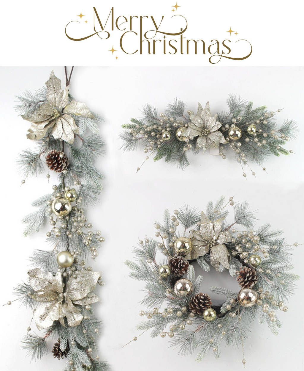 Minted Grace Holiday Wreath