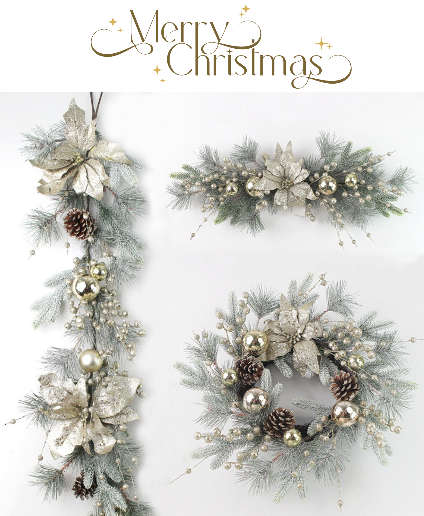 Minted Grace Holiday Wreath