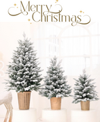 Snowy Spruce Lit Christmas Tree