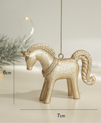 Gold Glitter Christmas Ornament