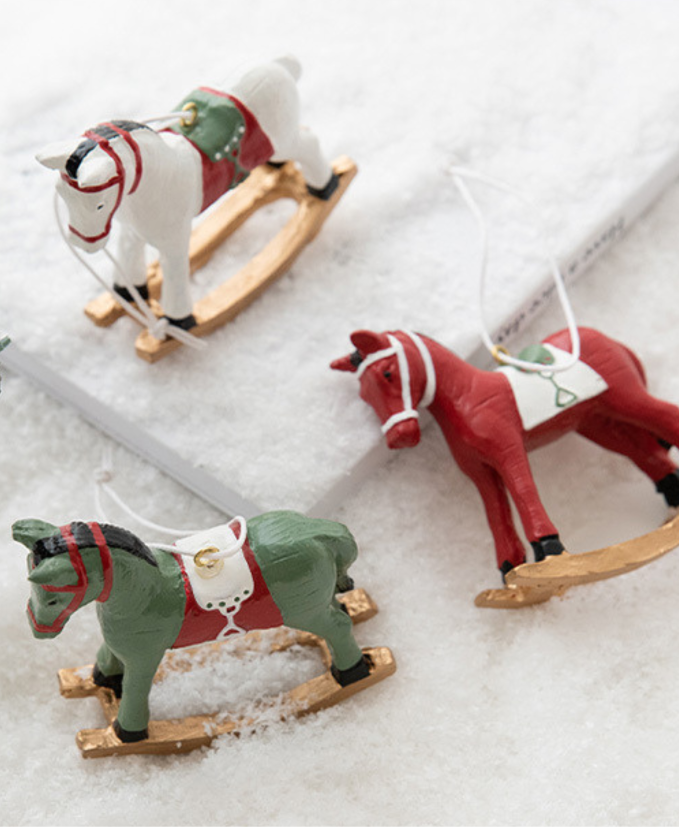 Retro Rocking Horse Christmas Ornament