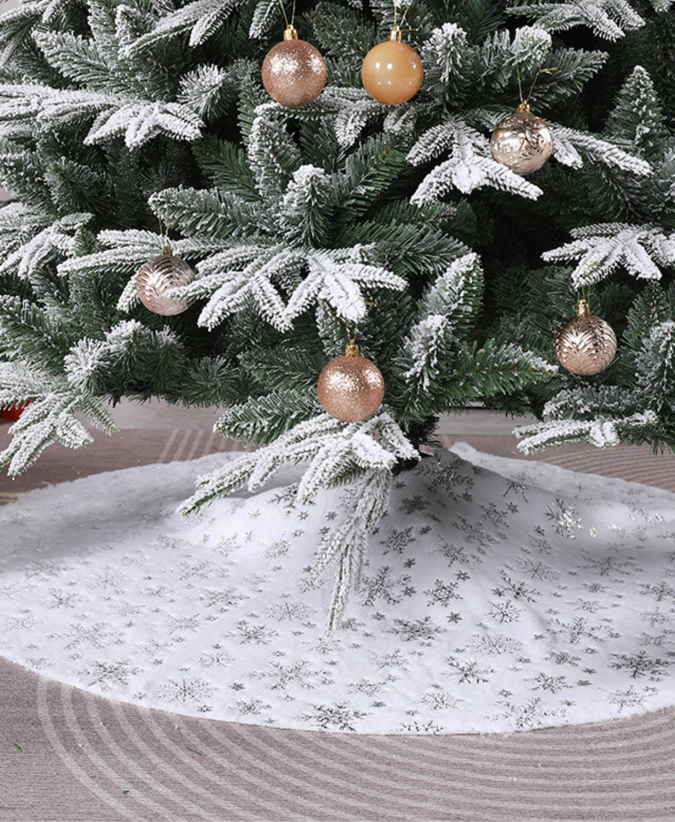 White Snowflake Tree Skirt