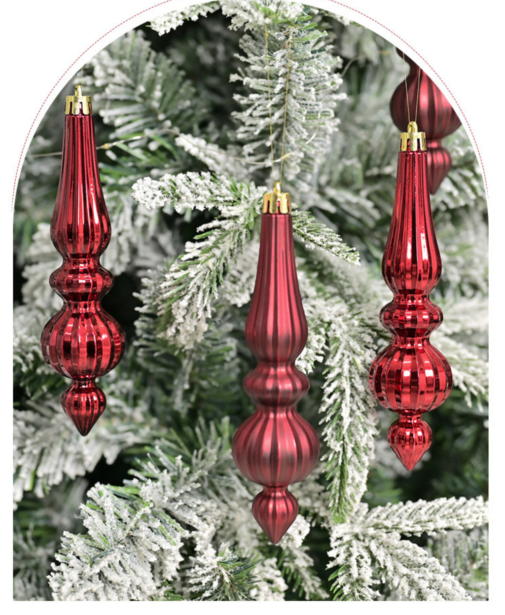 Elegant Cone & Drop Christmas Set