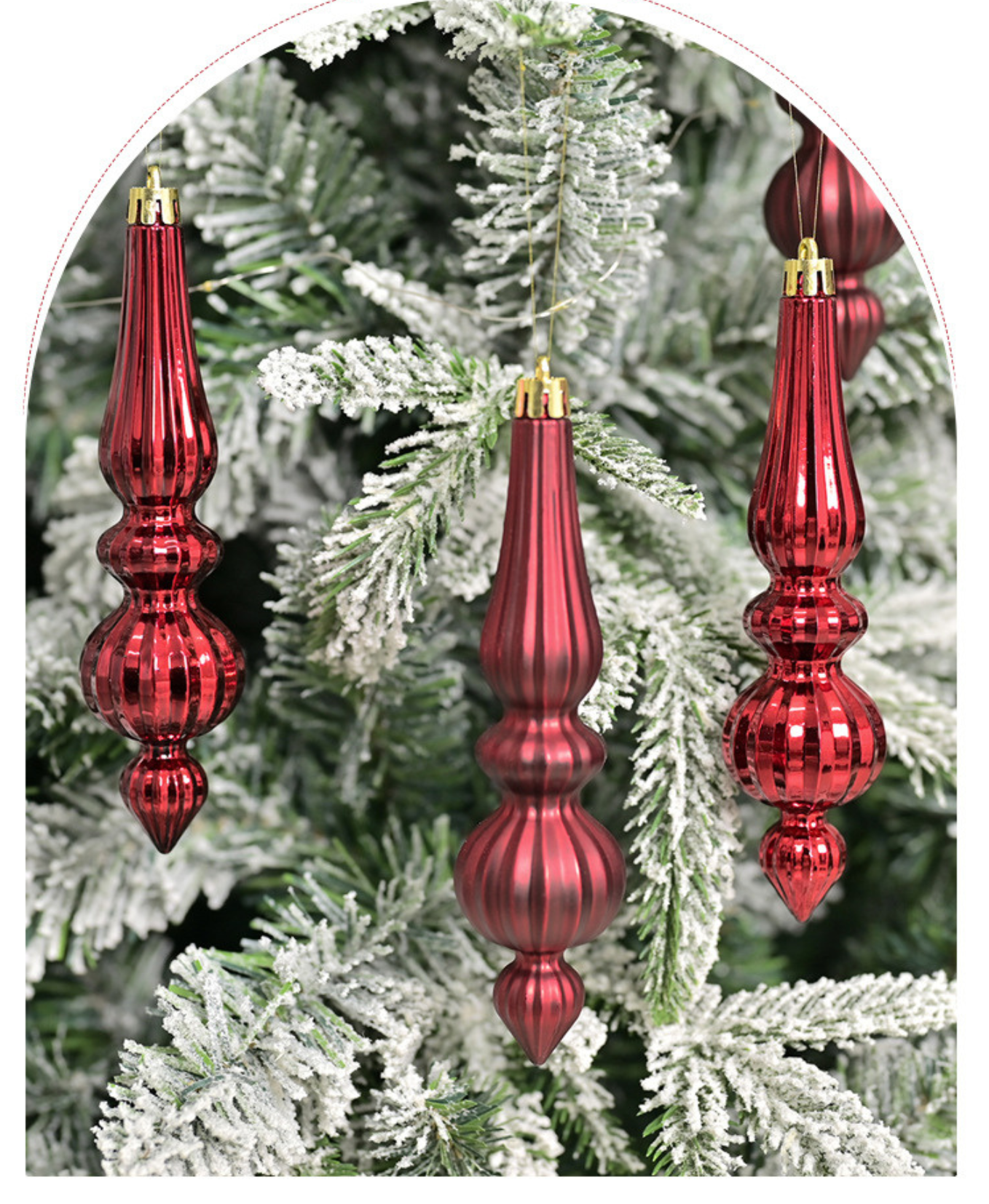 Elegant Cone & Drop Christmas Set
