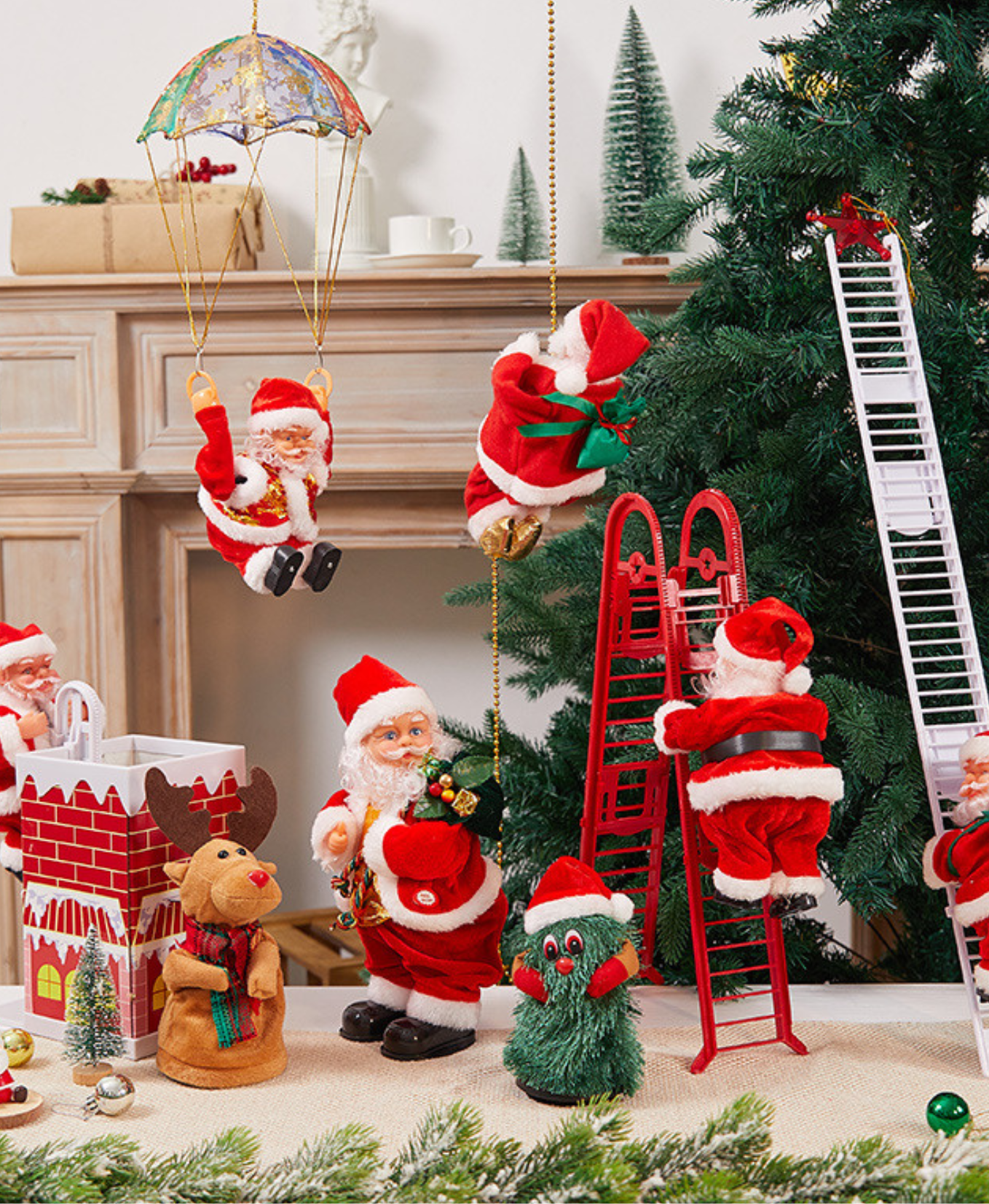 Santa's Magical Adventure Holiday Decoration