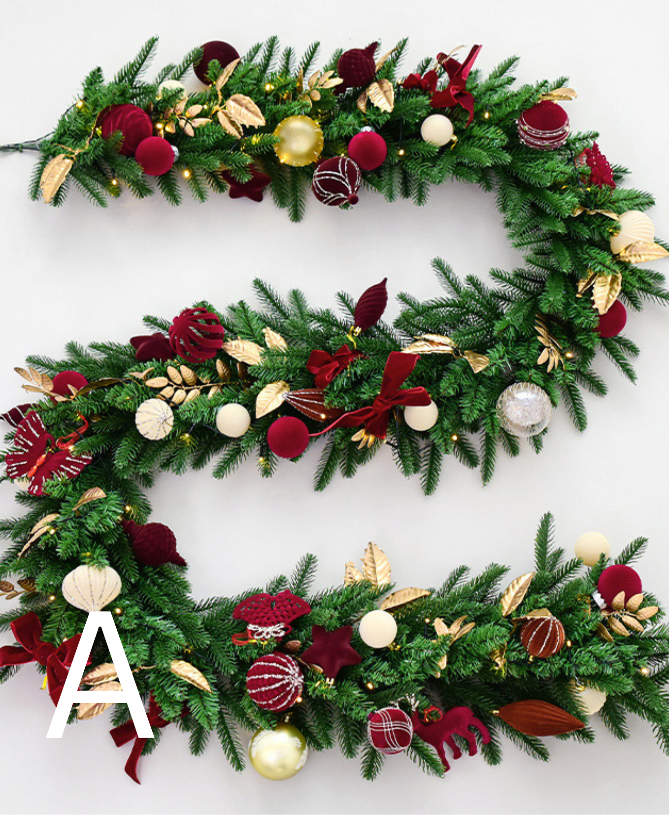Classic Velvet Christmas Garland