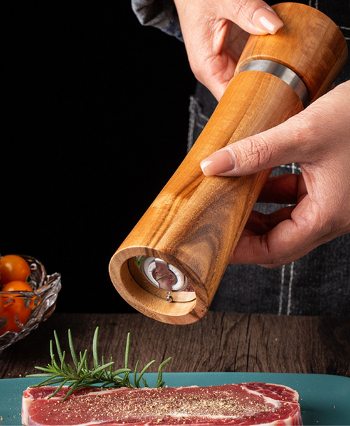 Acacia Wooden Salt & Pepper Grinder Set