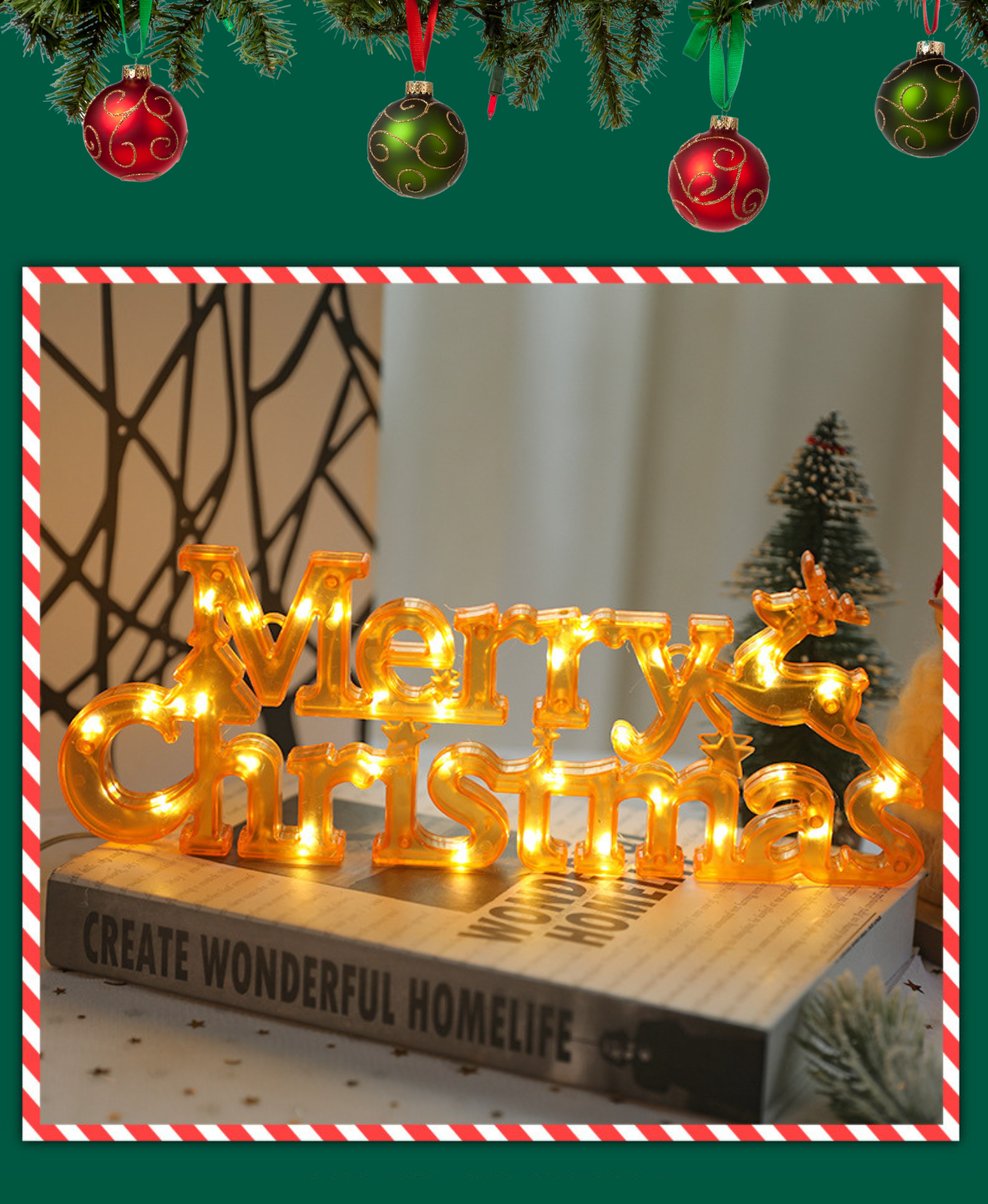 Glow Script Christmas Light