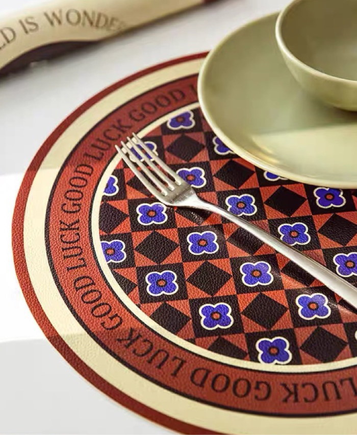 Retro Bloom Round Mat