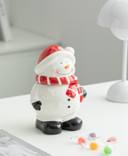 Christmas Snowman Ceramic Storage