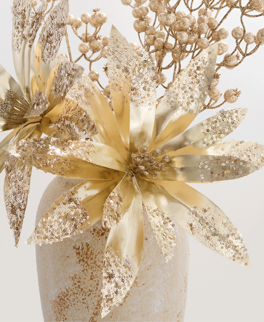 White Christmas Flower Ornament