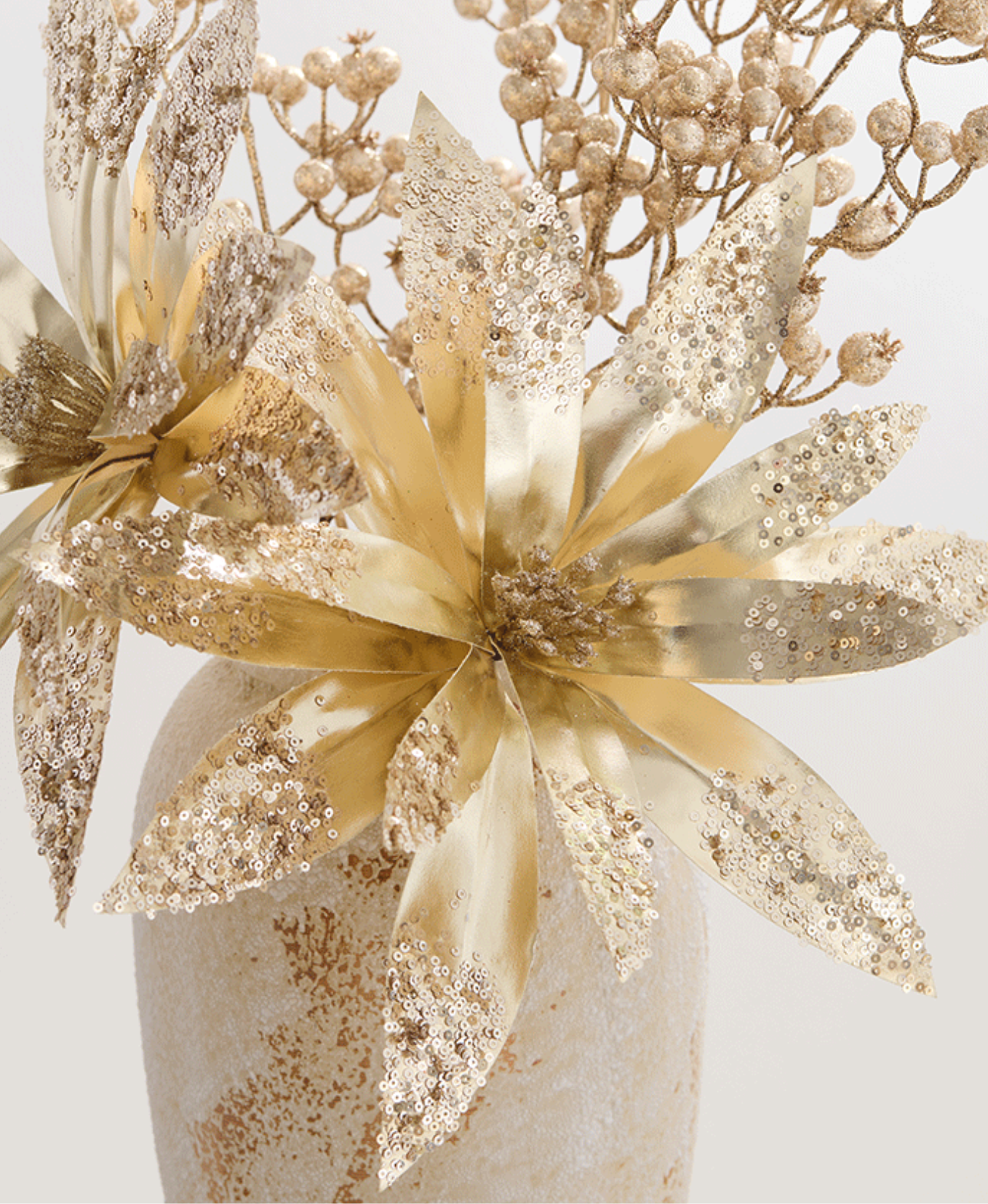 White Christmas Flower Ornament