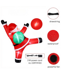 Inflatable Giant Santa Climbing Decoration