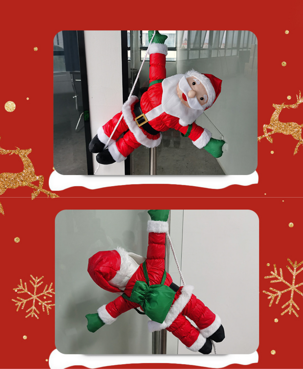 Santa's Climb Christmas Decoration