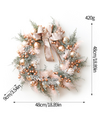 Feather Bloom Christmas Wreath