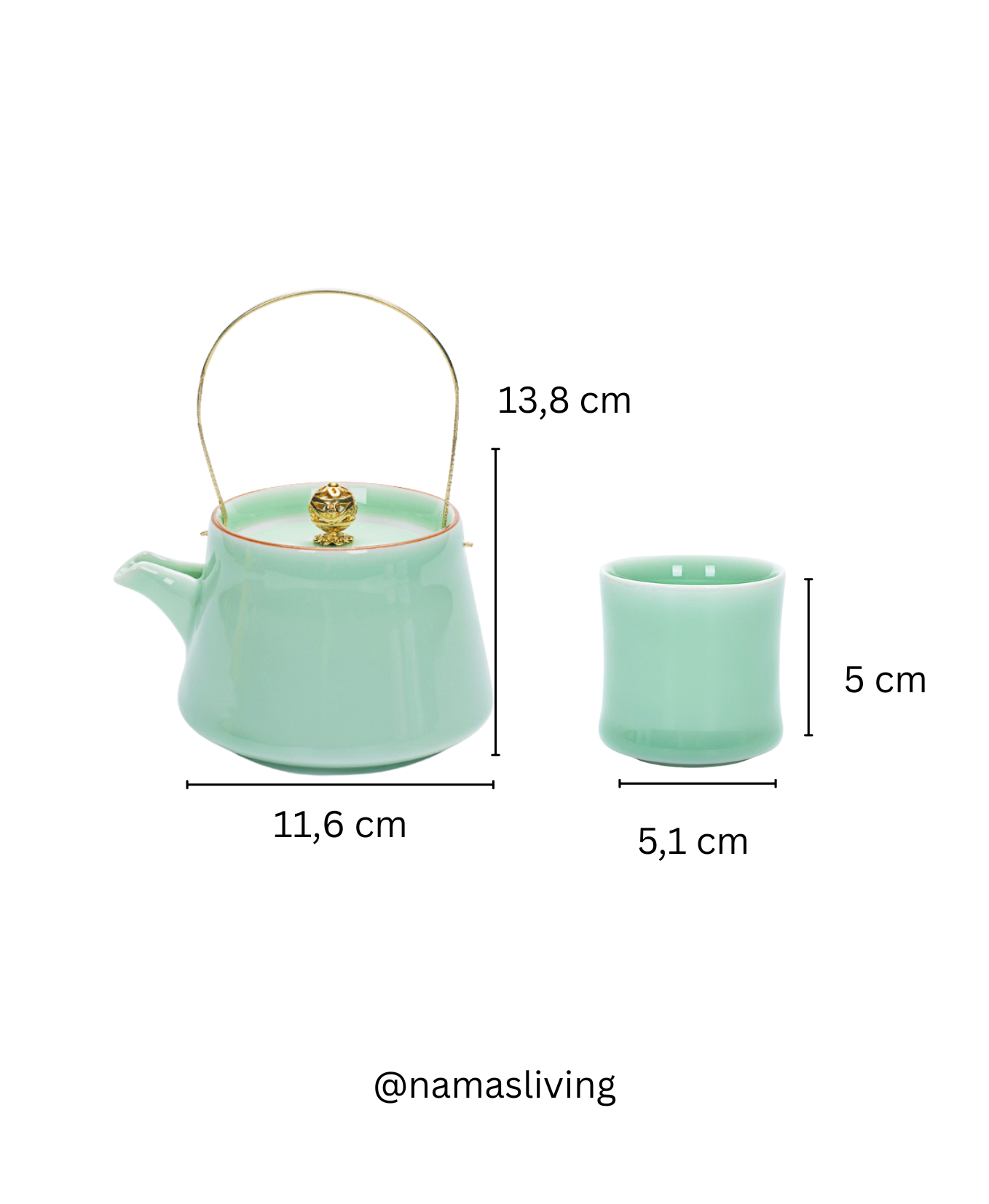 GIFTING INSPIRATION - Bamboo Jade Ceramic Tea Set