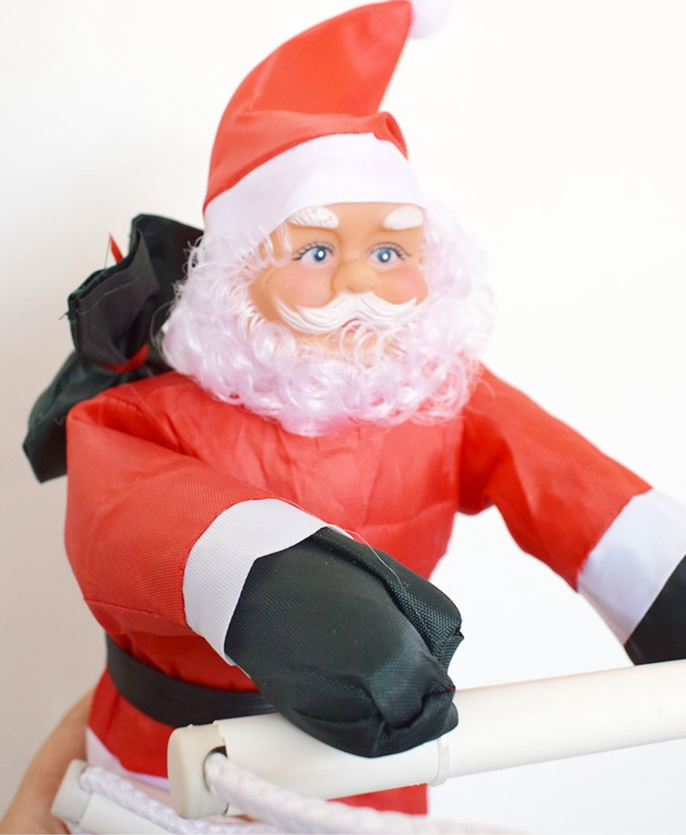 Climbing Ladder Santa Ornament