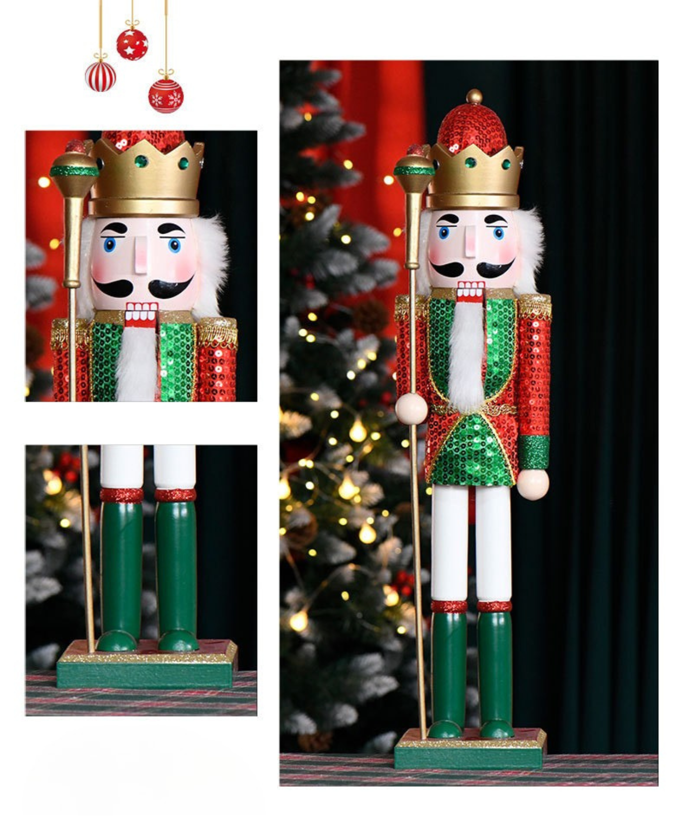 Holiday Sparkle Nutcracker – 60 cm