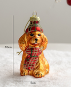 Glass Charm Christmas Ornaments