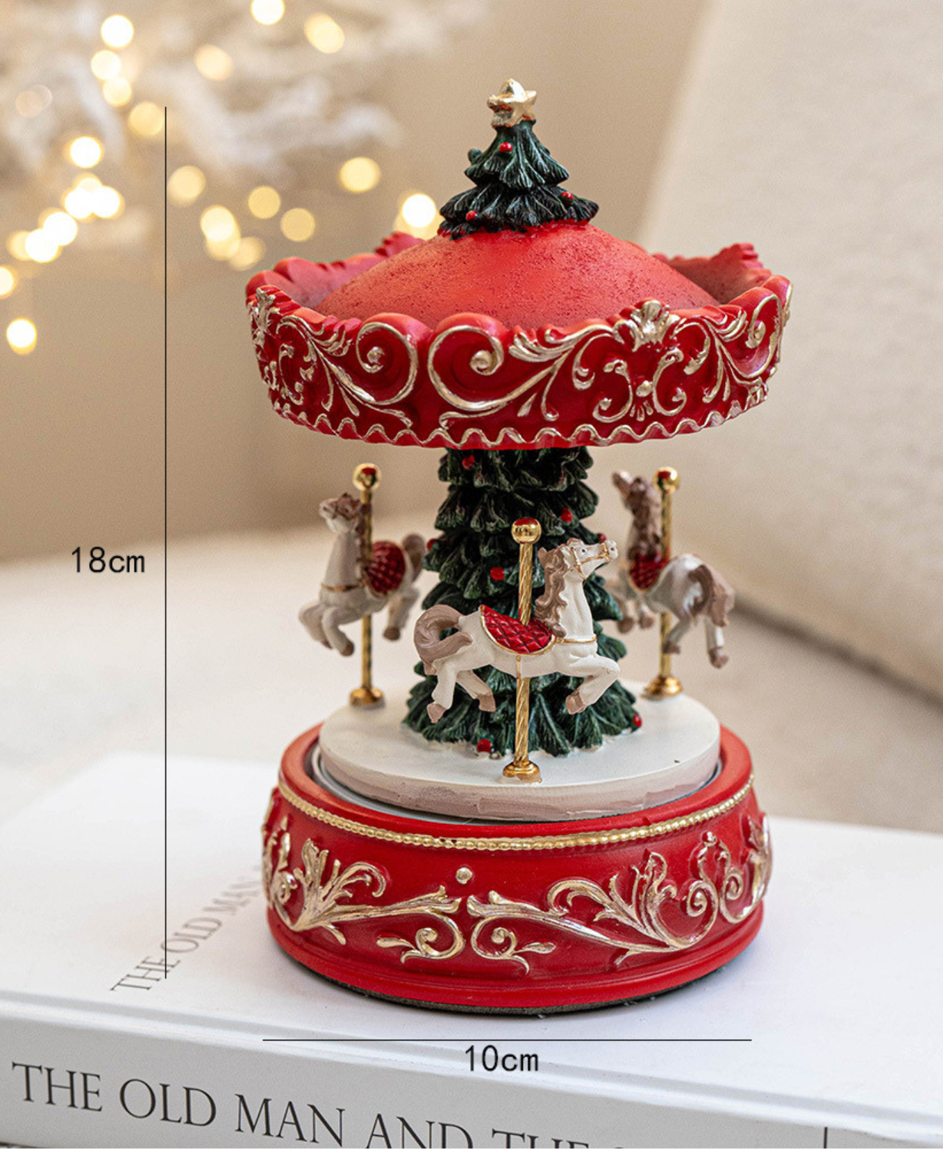 Holiday Splendor Musical Carousel