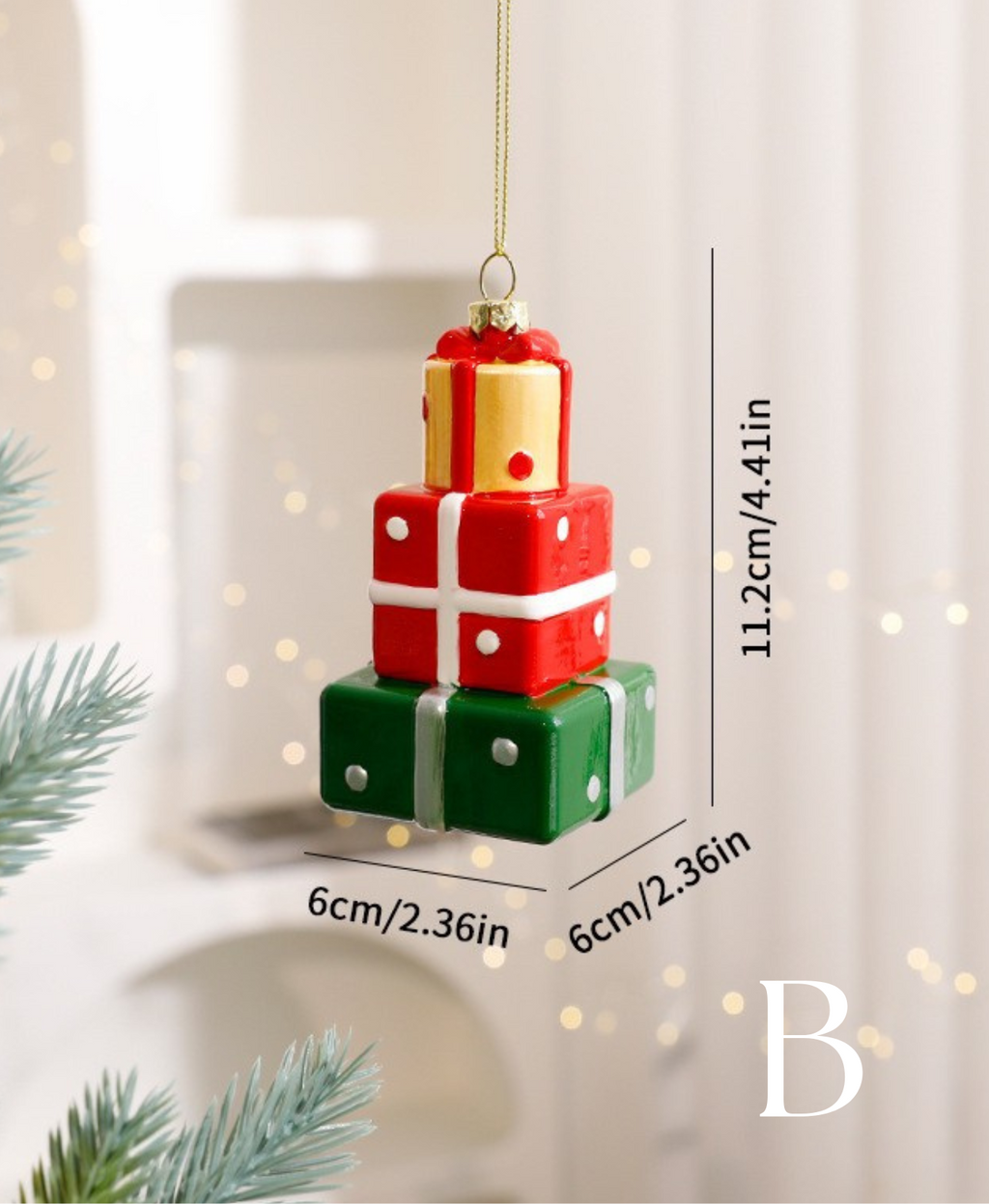 Café Christmas Charm Ornament