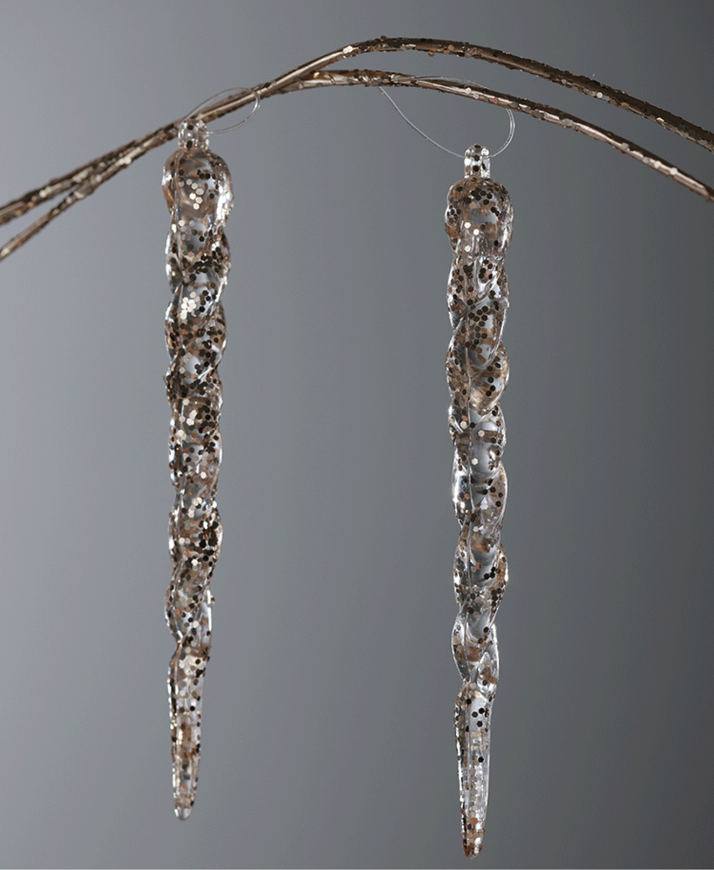 Golden Crystal Drop Ornament