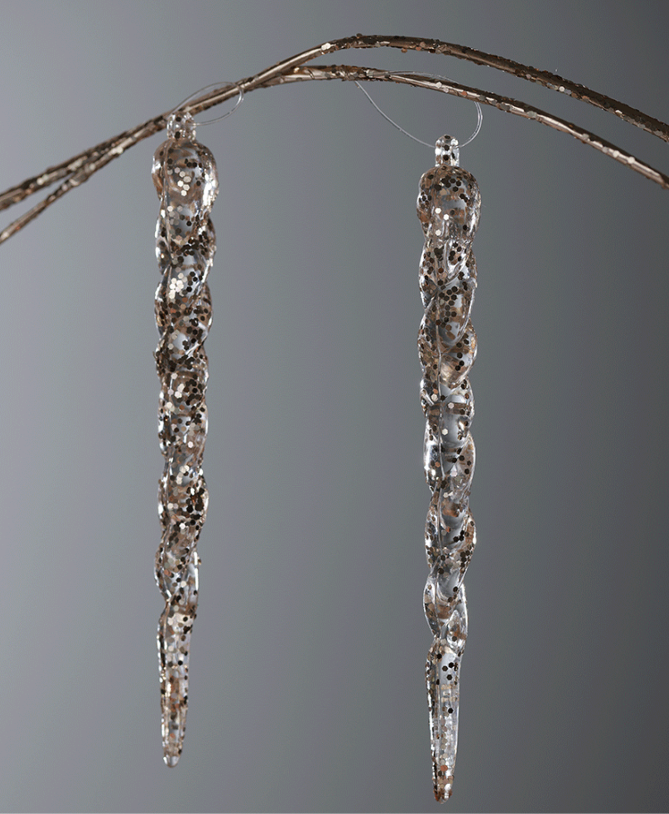 Golden Crystal Drop Ornament