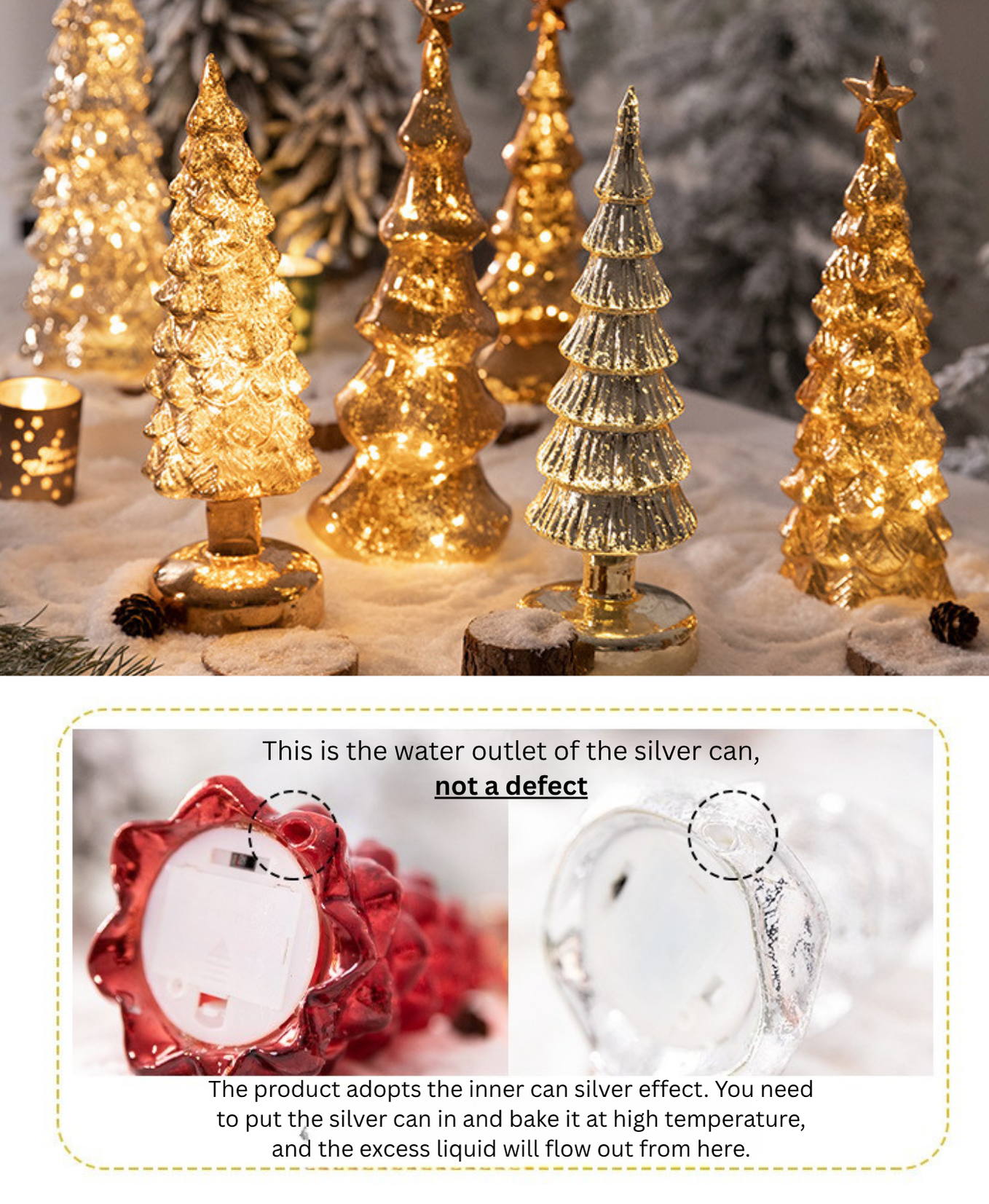 Golden Sparkle Tree Light Decoration