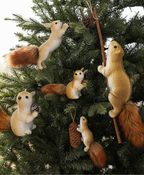 Magical Pine Grove Squirrel Decoration