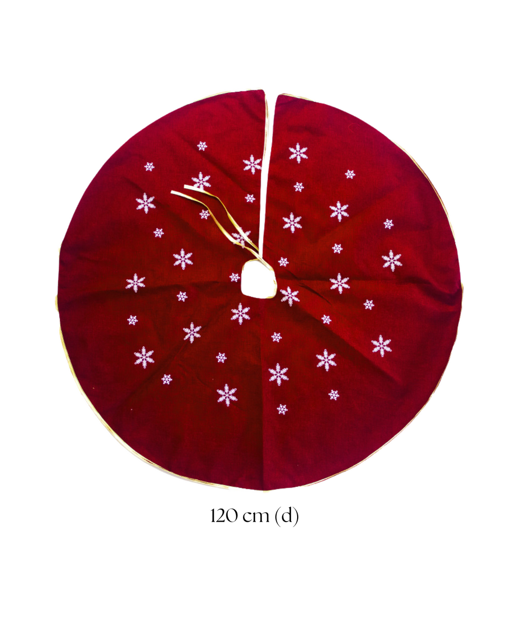 Red Snowflake Tree Skirt