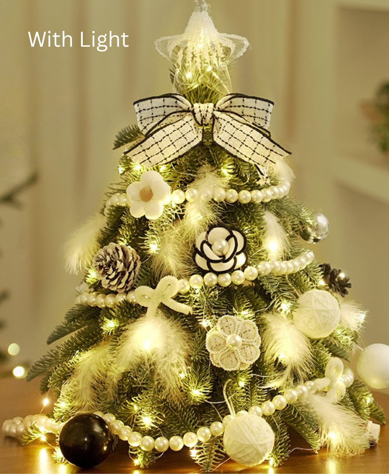 White Pearl Mini Christmas Tree