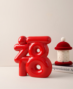 Red Prosperity Fu Ceramic Decor
