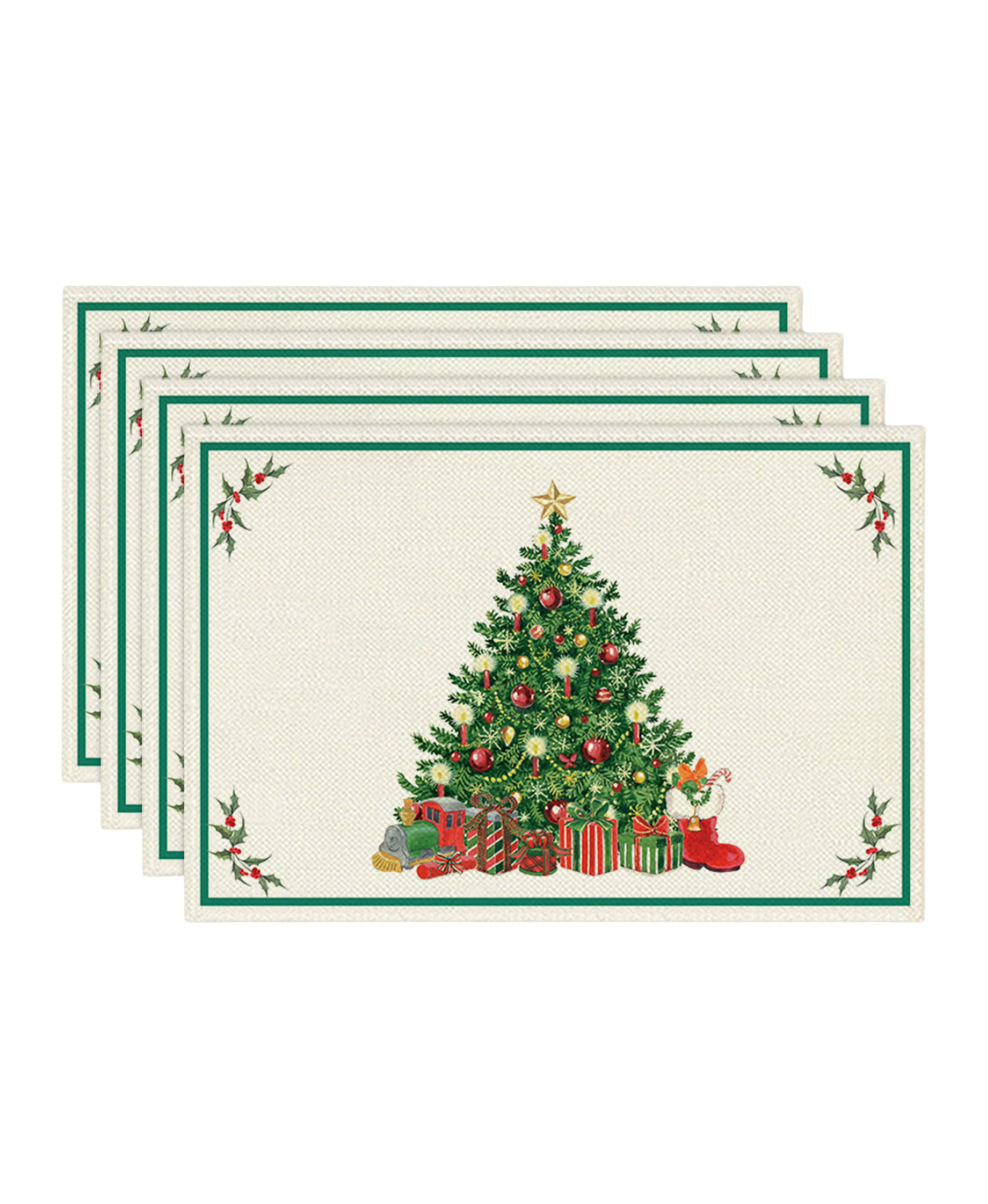 Christmas Dining Placemats Set