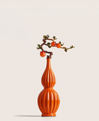 Fortune Persimmon Gourd Vase Set