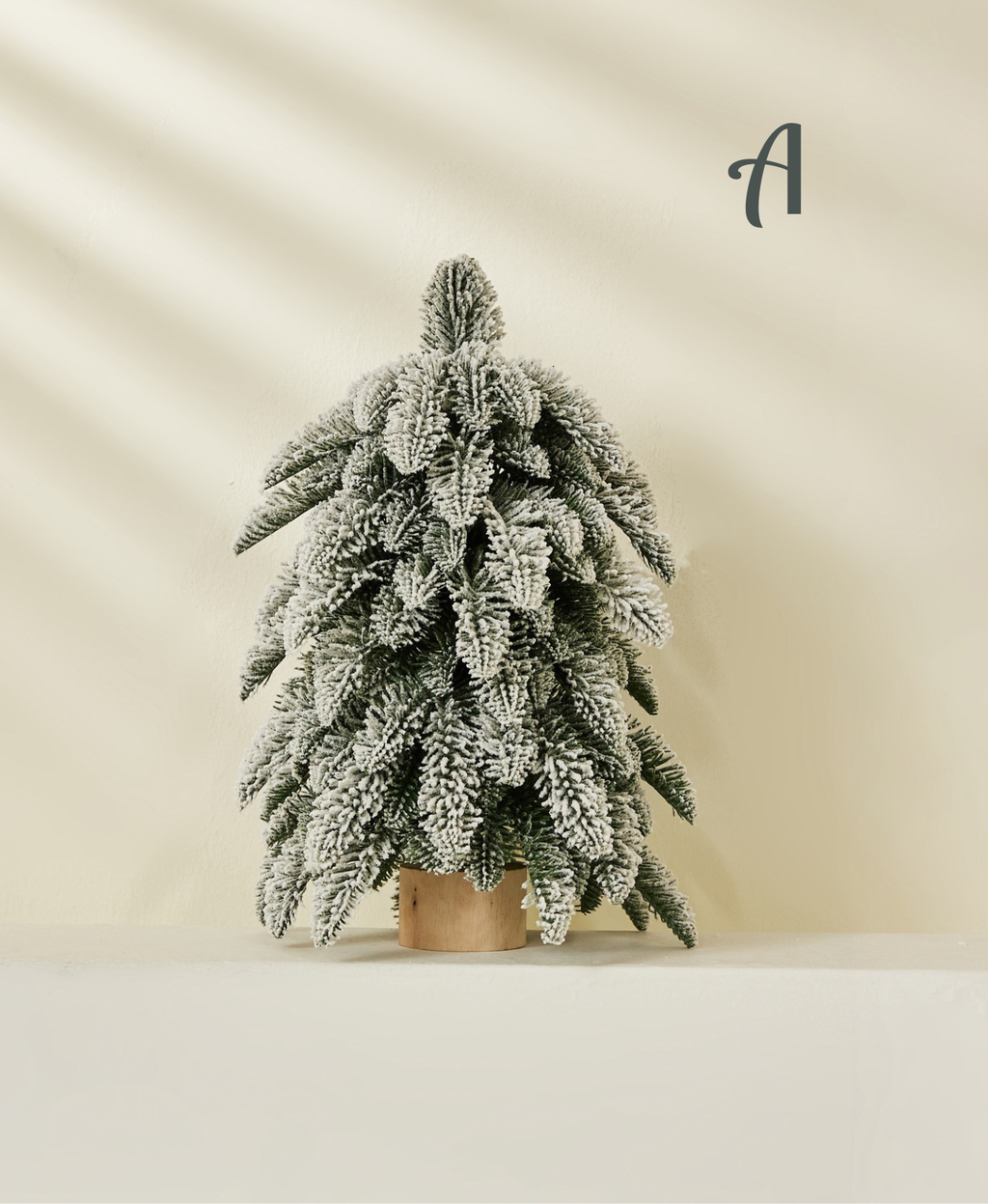 Minimalist Frosted Pine Mini Christmas Tree
