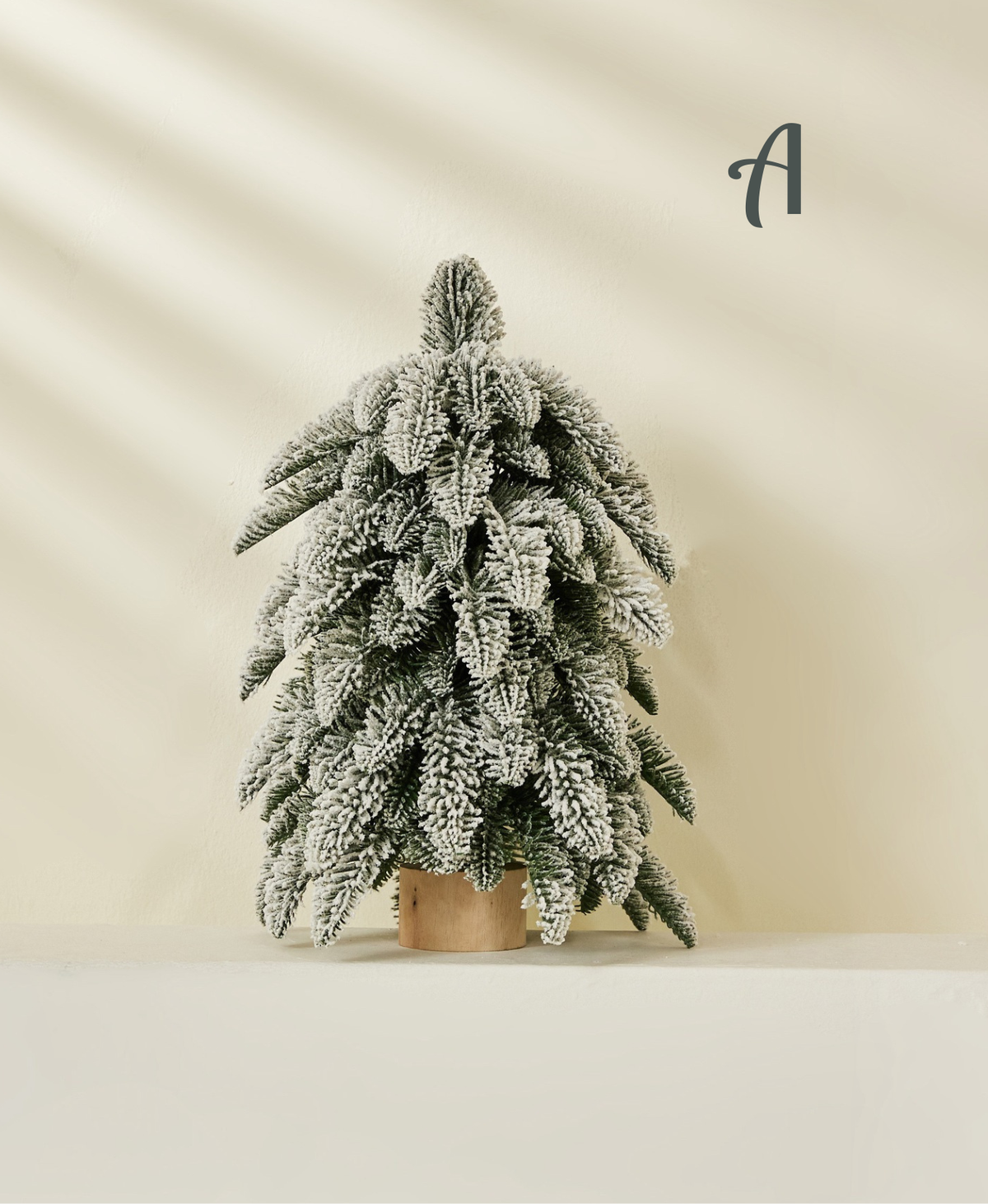 Minimalist Frosted Pine Mini Christmas Tree