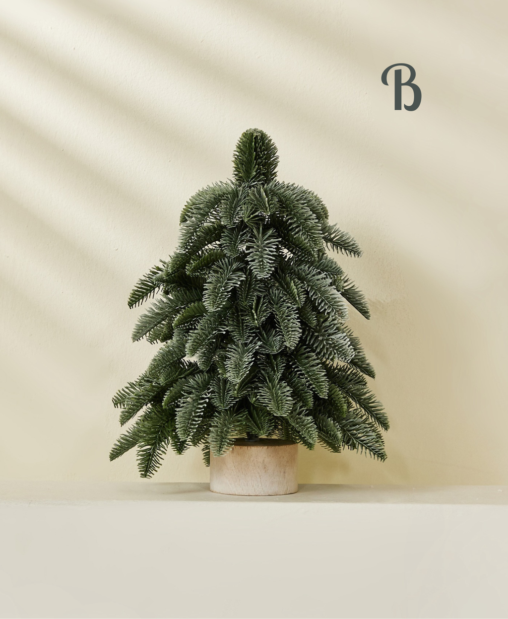 Minimalist Frosted Pine Mini Christmas Tree