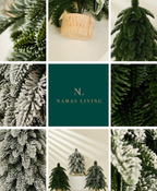 Minimalist Frosted Pine Mini Christmas Tree